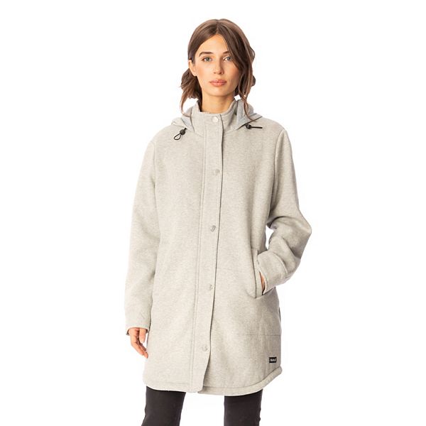 Women's Hurley Hooded Fleece Walker Coat