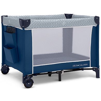 Delta Children LX Deluxe Portable Baby Play Yard With Removable Bassinet and Changing Table