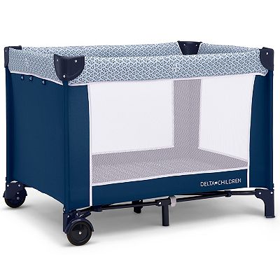 Delta Children LX Deluxe Portable Baby Play Yard With Removable Bassinet and Changing Table