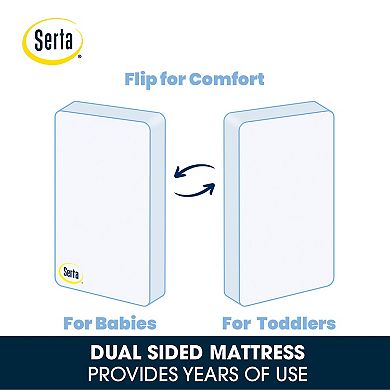 Simmons Kids Serta Tranquility Eco Firm Crib & Toddler Mattress