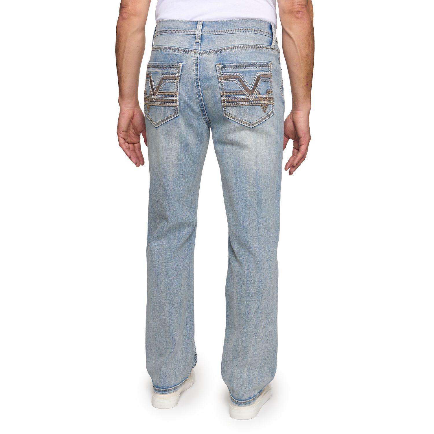 Men's Lazer Embroidered Straight Fit Jeans