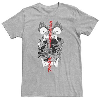 Big & Tall Cartoon Network Samurai Jack Aku Illustrated Storytelling Tee