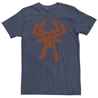 Big & Tall CN Samurai Jack Faces Aku Silhouette Tee