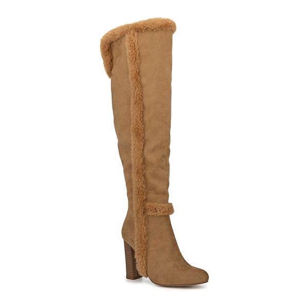 New York & Company Peyton Women's Faux Fur Knee-High Boots