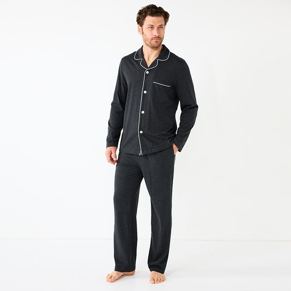 Men's Sonoma Goods For Life® Plaid Knit 2-Piece Pajama Set
