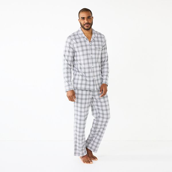 Men's Sonoma Goods For Life® Plaid Knit 2Piece Pajama Set