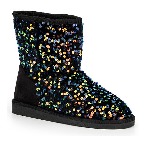 Sequin shop snow boots