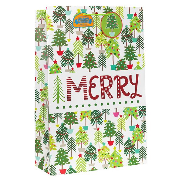 Merry Trees Super Jumbo Holiday Gift Bag