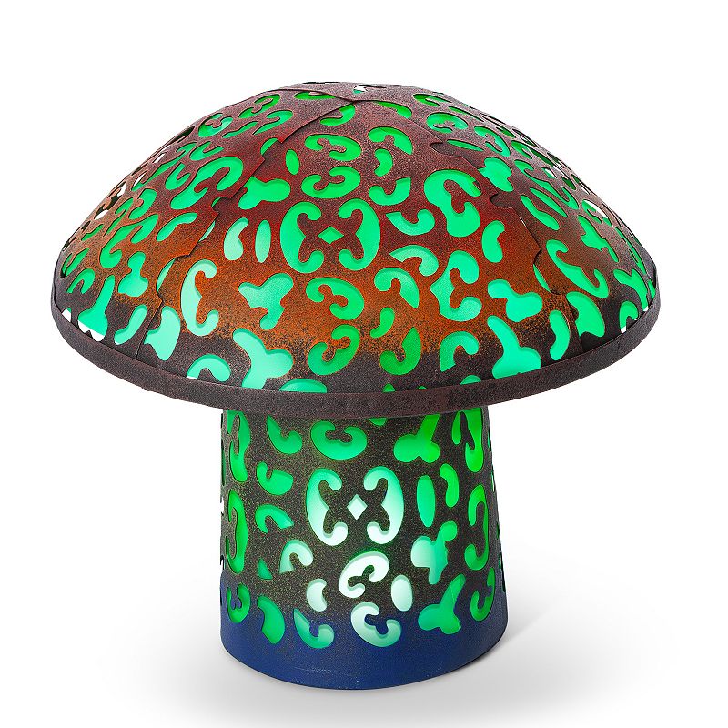 65858053 Gerson Solar Mushroom Table Decor, Green sku 65858053