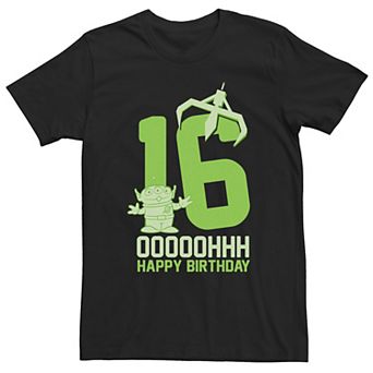 Big & Tall Disney / Pixar Toy Story Aliens OOOOH Happy 16th Birthday Tee