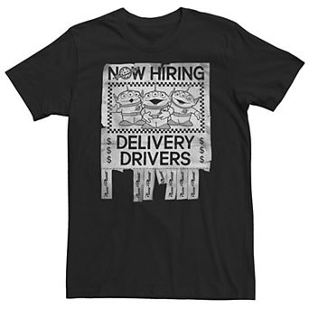 Big & Tall Disney / Pixar Toy Story Now Hiring Delivery Drivers Tee