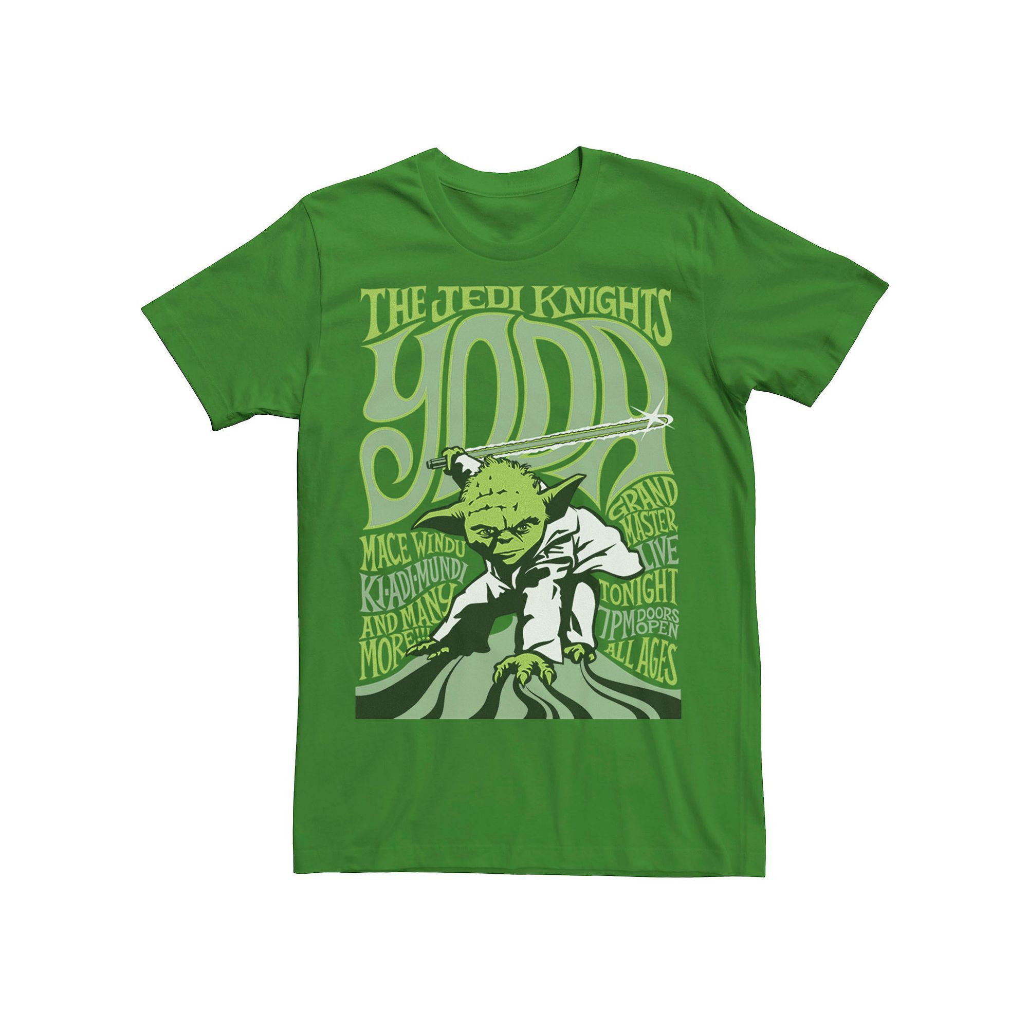 Mens Star Wars Yoda And Jedi Knights Tonight Graphic Tee, Size: Small, Kel