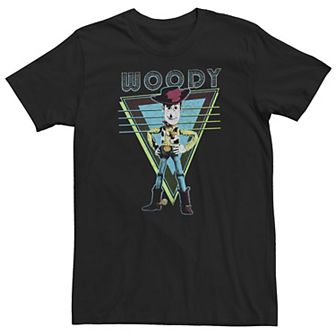 Big & Tall Disney / Pixar Toy Story Woody Retro Geometric Portrait Logo Tee
