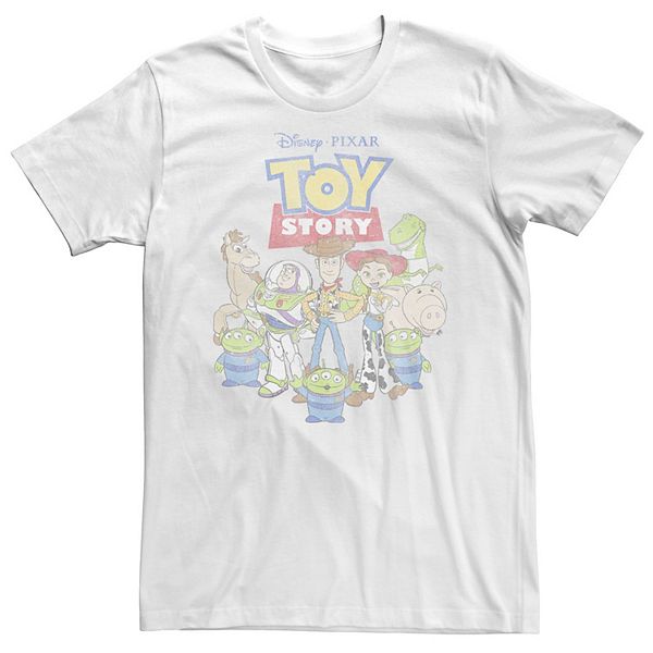 Big & Tall Disney / Pixar Toy Story Distressed Toy Group Tee