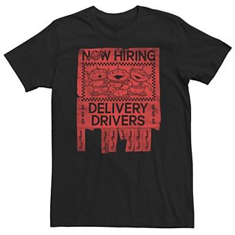 Big & Tall Disney / Pixar Toy Story Now Hiring Delivery Drivers Tee