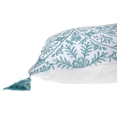 Navin Embroidered Medallion Throw Pillow