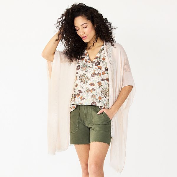 Women's Sonoma Goods For Life® Open Weave Ruana