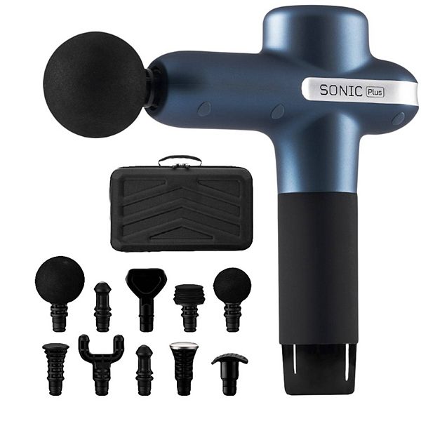 LifePro Sonic Plus Massage Gun Blue BrickSeek
