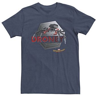 Big & Tall Marvel Spider-Man Homecoming Droney Metallic Tee