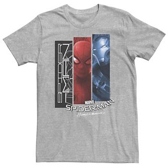 Big & Tall Marvel Spider-Man Homecoming Iron Man Panel Team Up Tee