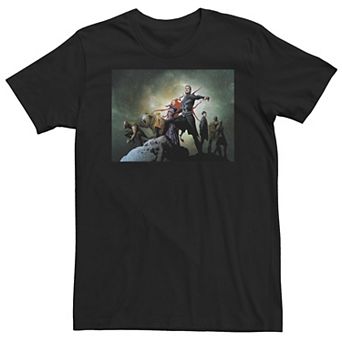 Big & Tall Marvel Inhumans TV Black Bolt Medusa Space Tee