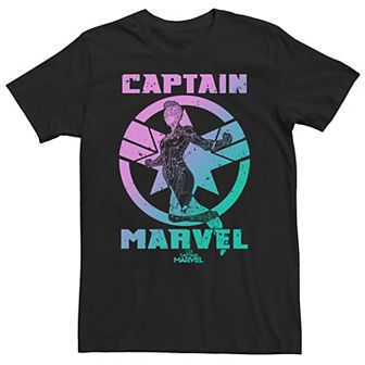 Big & Tall Marvel Captain Marvel Badge Symbol Tee