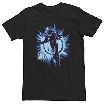 Big & Tall Marvel Avengers Endgame Iron Man Blast Tee