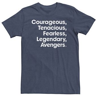 Big & Tall Marvel Avengers Endgame Name Stack Tee