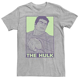 Big & Tall Marvel Avengers Endgame Hulk Pop Art Tee