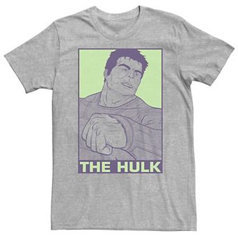 Big & Tall Marvel Avengers Endgame Hulk Pop Art Tee