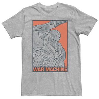 Big & Tall Marvel Avengers Endgame War Machine Pop Art Tee
