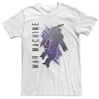 Big & Tall Marvel Avengers Endgame War Machine Galaxy Paint Tee