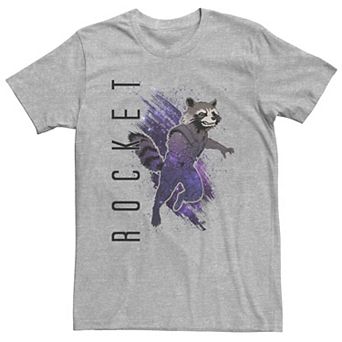 Big & Tall Marvel Avengers Endgame Rocket Painted Galaxy Tee