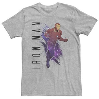 Big & Tall Marvel Avengers Endgame Iron Man Galaxy Painted Tee