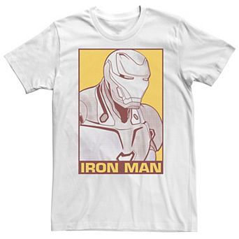 Big & Tall Marvel Avengers Pop Iron Man Poster Tee