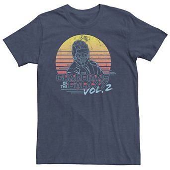 Big & Tall Marvel Star-Lord Guardians of the Galaxy 2 Retro Tee