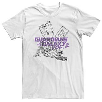 Big & Tall Marvel Guardians Of The Galaxy Vol. 2 Groot Outline Tee