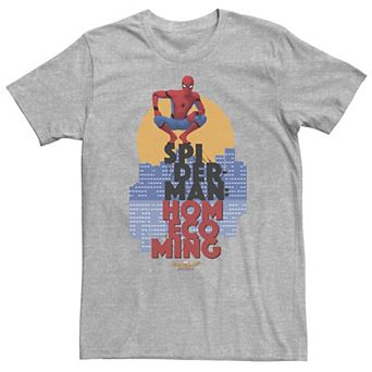Big & Tall Marvel Spider-Man Homecoming Cityscape Perch Tee
