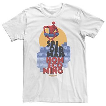 Big & Tall Marvel Spider-Man Homecoming Cityscape Perch Tee