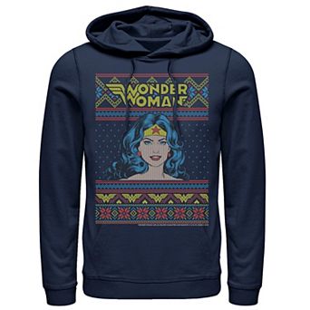 Men's DC Comics Wonder Woman Holiday Portrait Graphic Hoodie