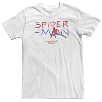 Big & Tall Marvel Spider-Man Homecoming Writes With Crayon Tee