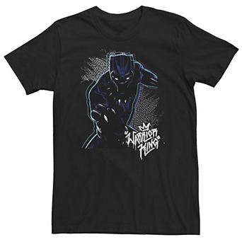Big & Tall Marvel Black Panther Warrior King Color Pop Claw Tee