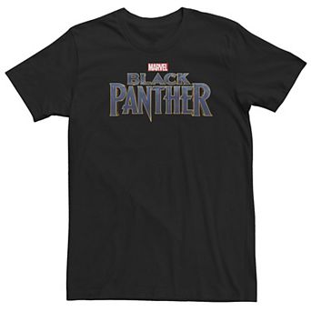 Big & Tall Marvel Black Panther Movie Title Logo Tee