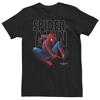 Big & Tall Marvel Spider-Man Homecoming Outlined Epic Jump Pose Tee