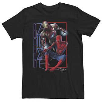 Big & Tall Marvel Spider-Man Homecoming Iron Man Out Of The Box Tee