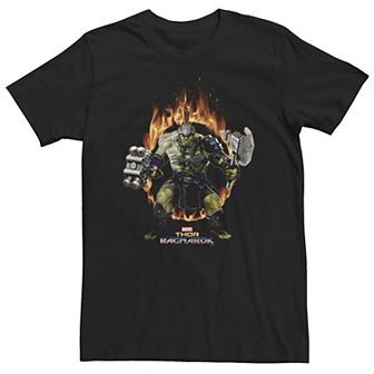 Big & Tall Marvel Thor Ragnarok Hulk Ring Of Fire Tee
