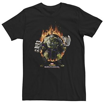 Big & Tall Marvel Thor Ragnarok Hulk Ring Of Fire Tee