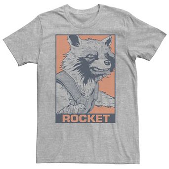 Big & Tall Marvel Avengers Endgame Rocket Pop Art Tee