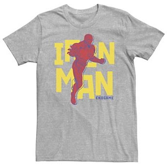 Big & Tall Marvel Avengers Endgame Iron Man Pop Art Portrait Tee