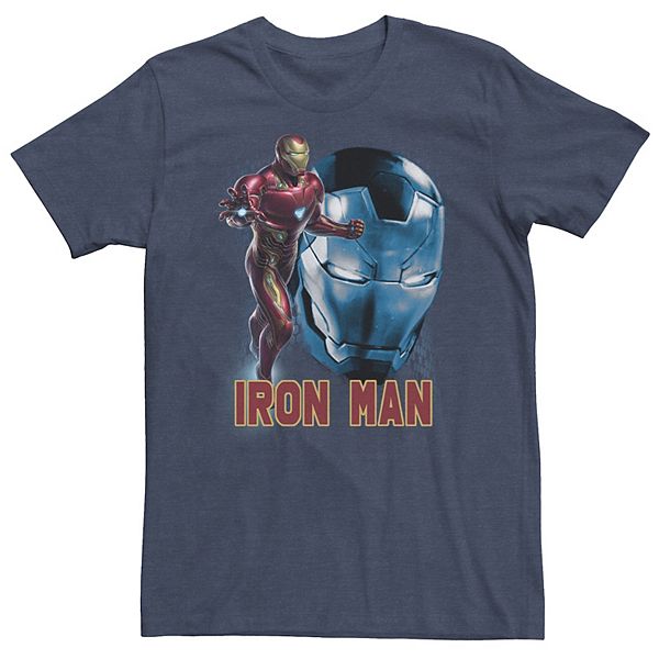 Big & Tall Marvel Avengers Endgame Iron Man Side Profile Tee